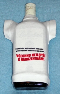 Tričko na láhev - Všechno nejlepší k narozeninám