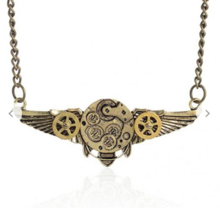Náhrdelník Steampunk Antique Angle Wings