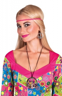 Sada hippie - náušnice a přívěšek