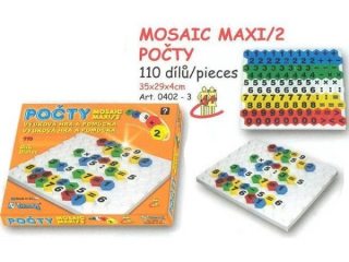 Výuková hra a pomůcka Mozaika maxi - počty