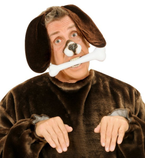 Psí uši tmavě hnědé