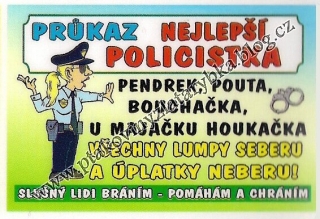 Průkaz nejlepší policistka
