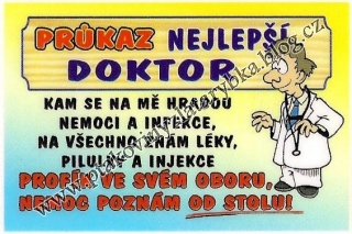 Průkaz nejlepší doktor
