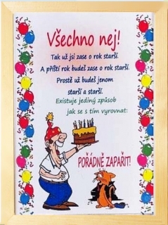 Rámeček - Všechno nej k narozeninám