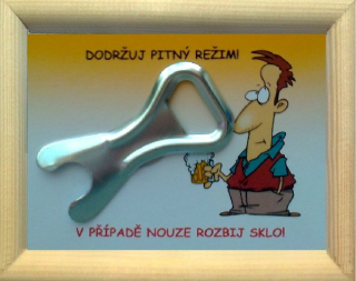 Rámeček V případě nouze rozbij sklo - Otvírák