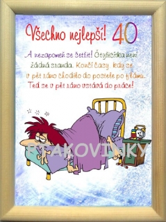 Rámeček - Narozeniny 40