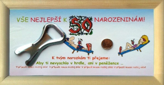 Rámeček dlouhý - Narozeniny 50