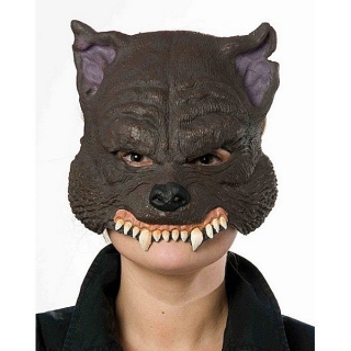 Vlk - latexová polomaska
