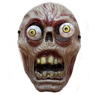 Maska zombie s očima na pružince