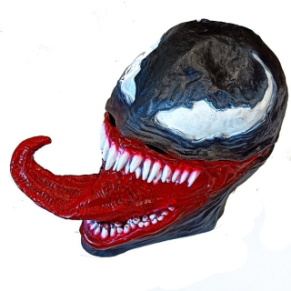 Latexová maska Venom s jazykem 