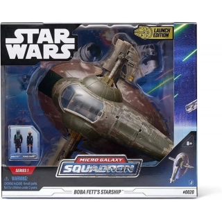 Star Wars Micro Galaxy Squadron vesmírná loď Boba Fetta 20cm s 2 figurkami
