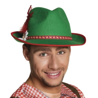 Klobouk myslivecký - tyrolský s pérem