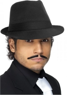 Klobouk mafián černý látkový