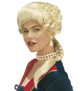 Barokní paruka s copem Josephina blond