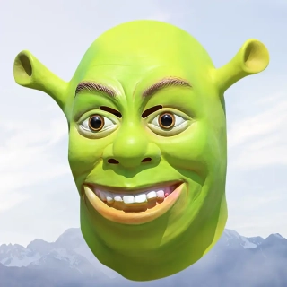 Latexová maska Shrek