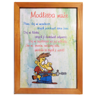 Rámeček - Modlitba muže
