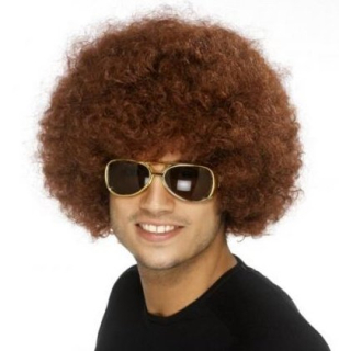 PARUKA AFRO HNĚDÁ