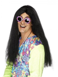 Paruka Hippie černá