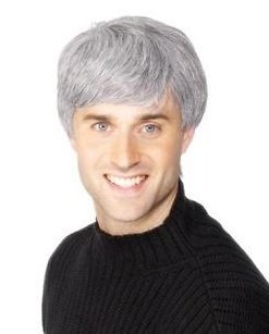 Paruka pánská šedivá