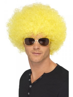 Paruka Afro - žlutá