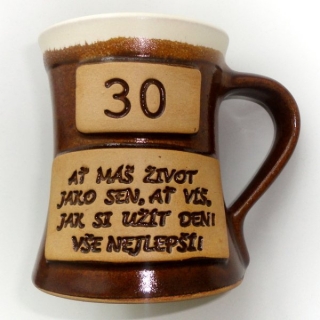 Keramický hrnek výročí 30