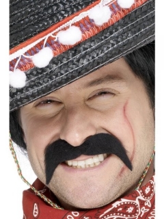 Knír - Mexičan - černý