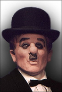 Latexová maska Charlie Chaplin